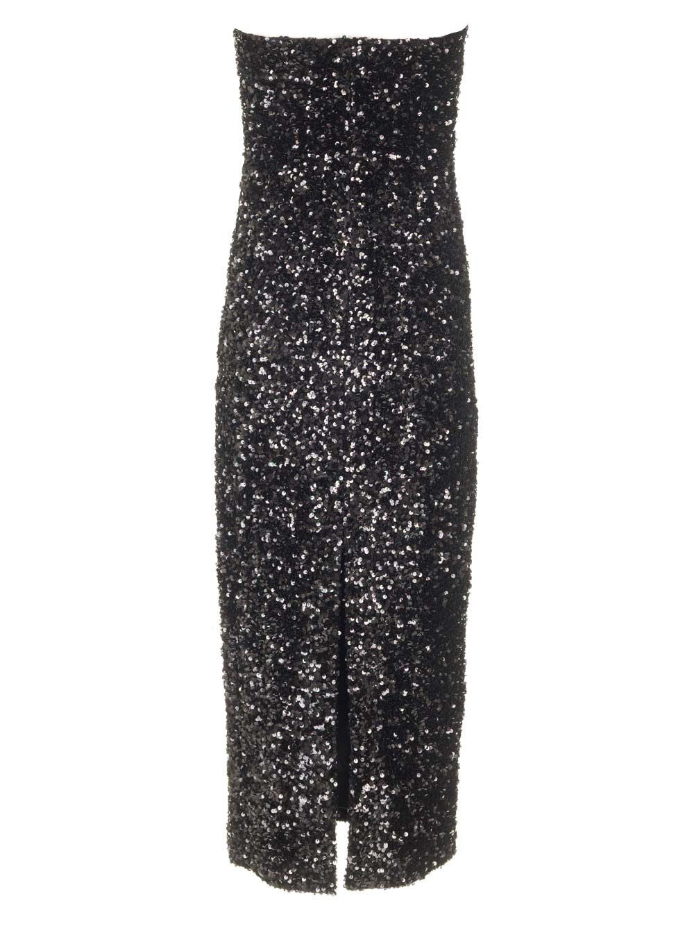 Al Duca D'Aosta Sequins Bustier Dress Abiti - Nero | b4a3610564563390ee1f0f02797d2884f3ddf4a4