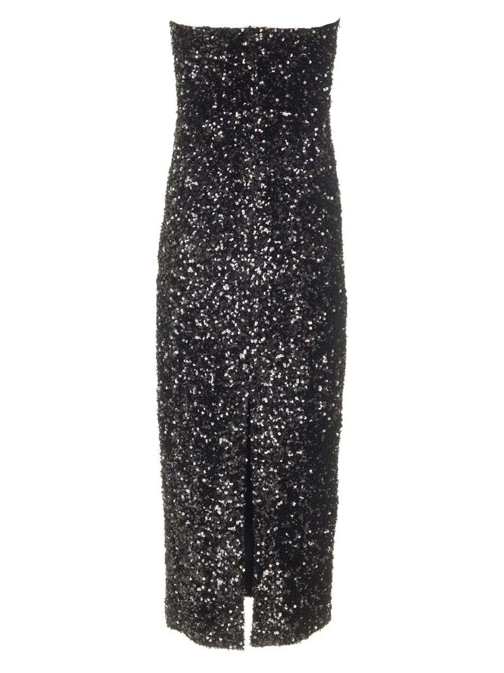 Al Duca D'Aosta Sequins Bustier Dress Abiti - Nero | b4a3610564563390ee1f0f02797d2884f3ddf4a4