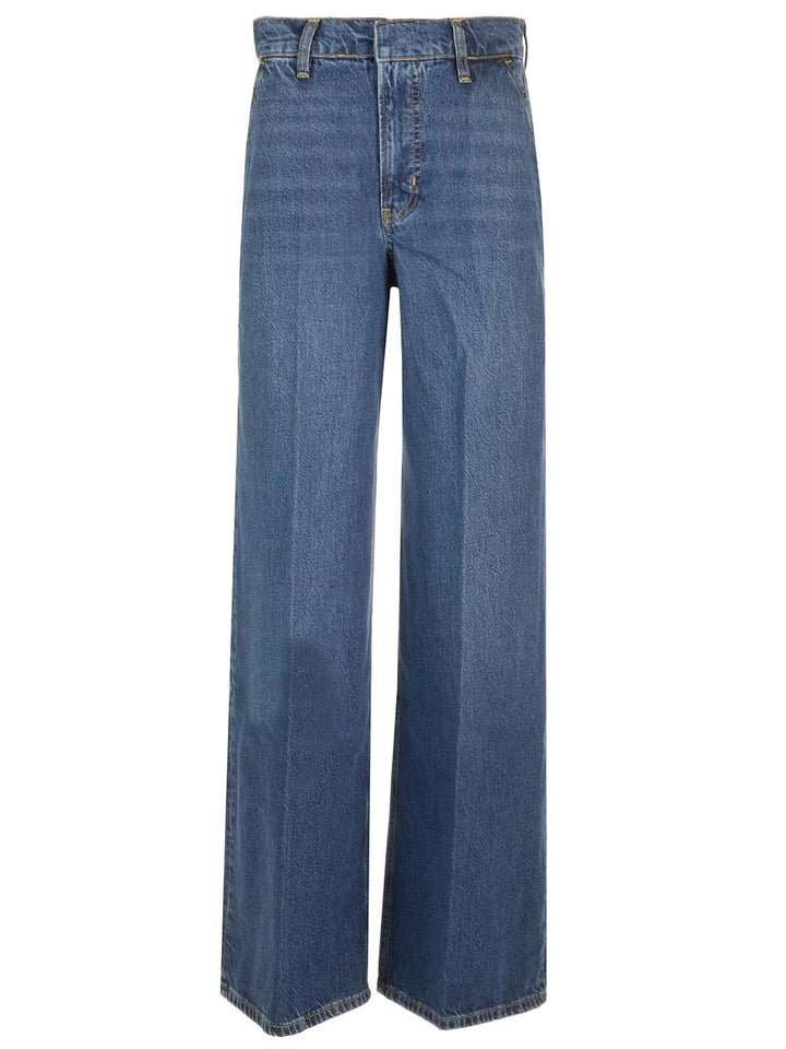 Frame Wide Leg Jeans - Blu | 3f005d0dbfc2adb034390bb12ae3305eda2739dc