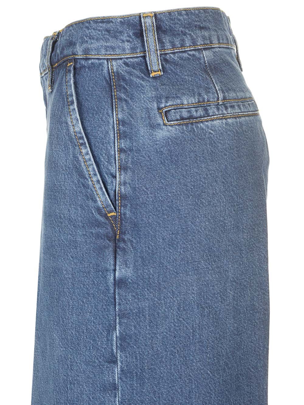 Frame Wide Leg Jeans - Blu | 314b0ecaa58f8d8cd3cfa3cbc6b1eaa7ad0e6b12