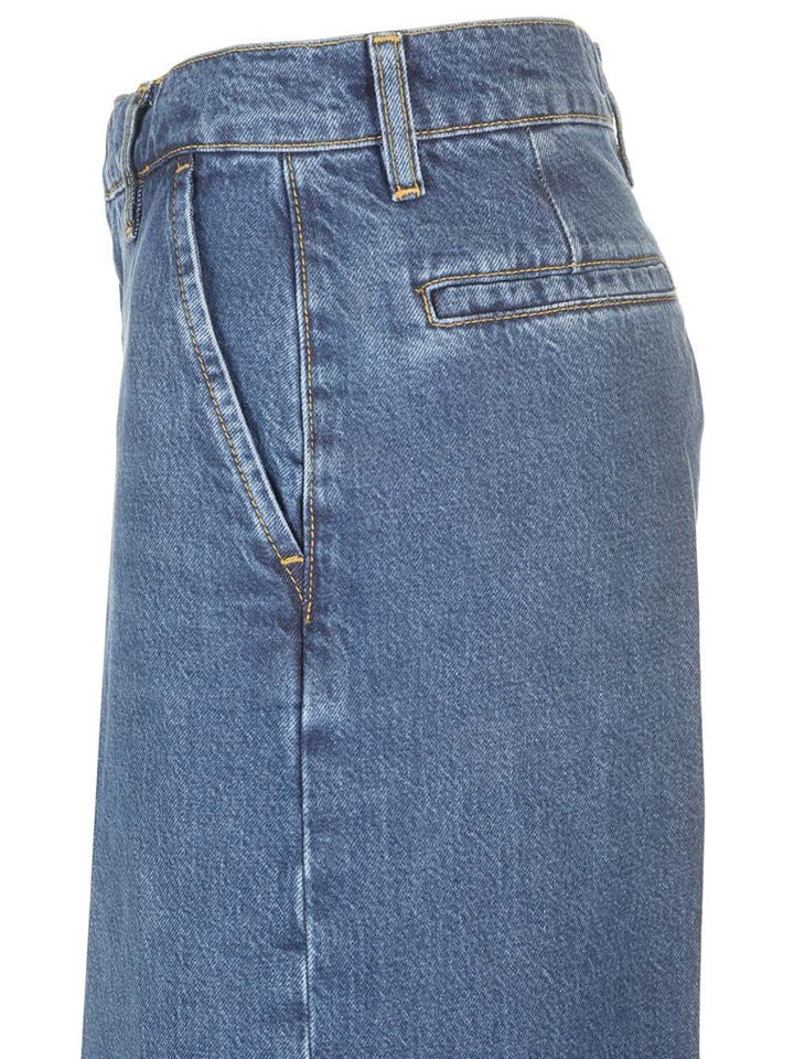 Frame Wide Leg Jeans - Blu | 314b0ecaa58f8d8cd3cfa3cbc6b1eaa7ad0e6b12