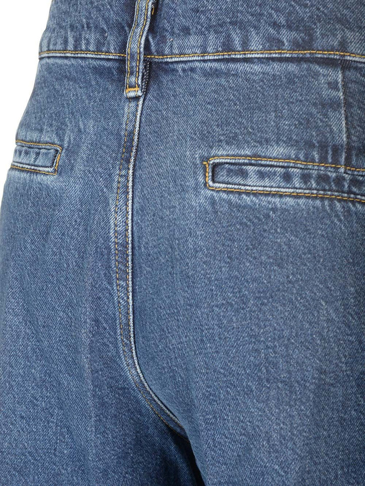 Frame Wide Leg Jeans - Blu | 4de57b1f536e85188649a3bbb707072be81913e8