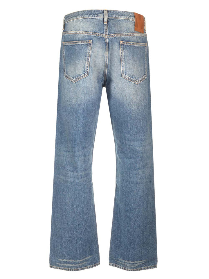 Valentino Garavani Stonewashed Denim Jeans - Blu | 5f3d870e73f4348fca8a5e41d5d9148637c770b3