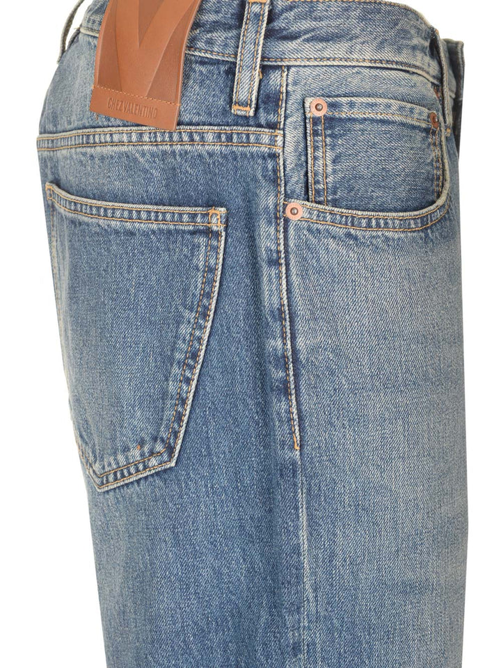 Valentino Garavani Stonewashed Denim Jeans - Blu | 374880041c4b6d5f086f6775a69f3009510e6ac1