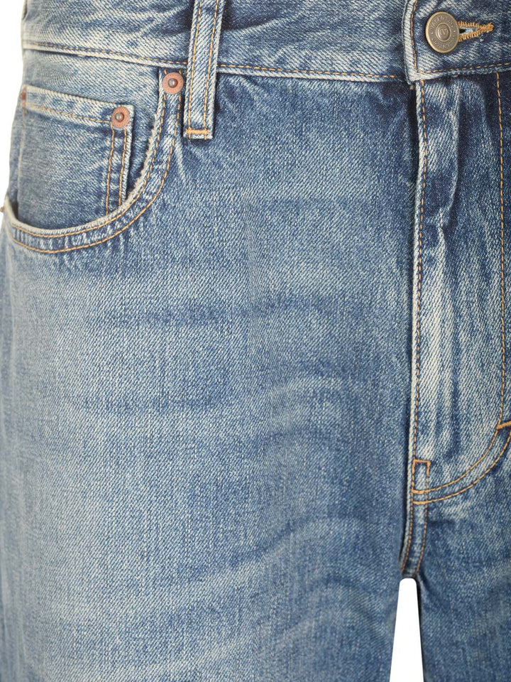 Valentino Garavani Stonewashed Denim Jeans - Blu | 0339e58ff69aa071096ee79cb0f9532eaf97606b