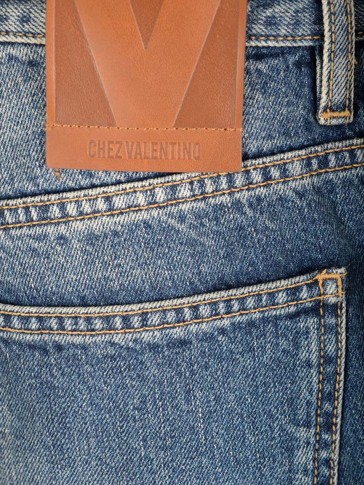 Valentino Garavani Stonewashed Denim Jeans - Blu | 402ba3a2c1a692182b69a835fc244c2e9bc08917