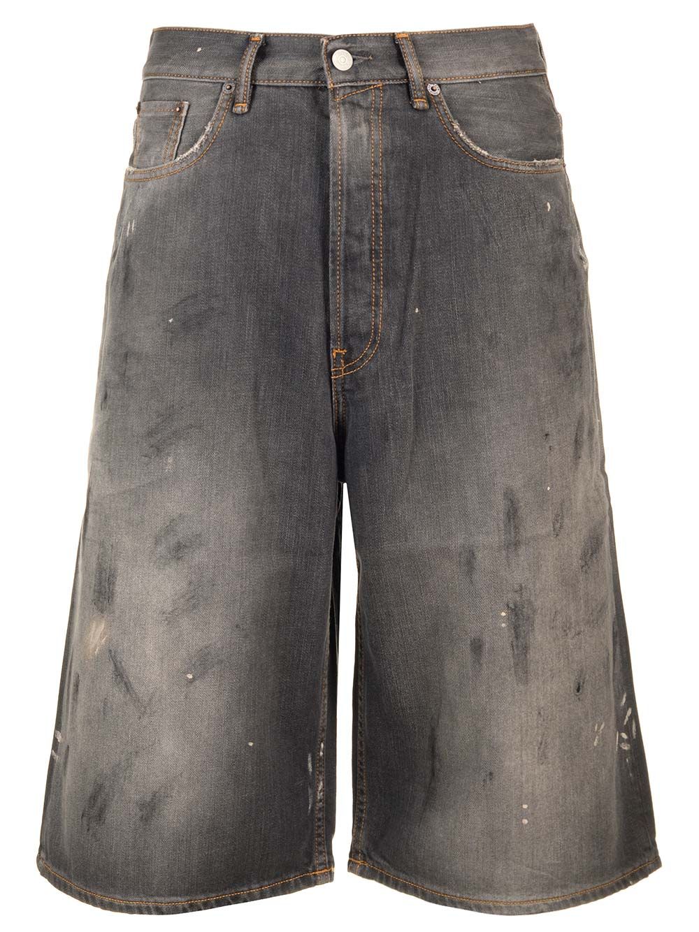 Acne Studios Short Jeans Trousers - Blu | a073e94f865c672bb634c11d2e7ea056e2c5dbf3