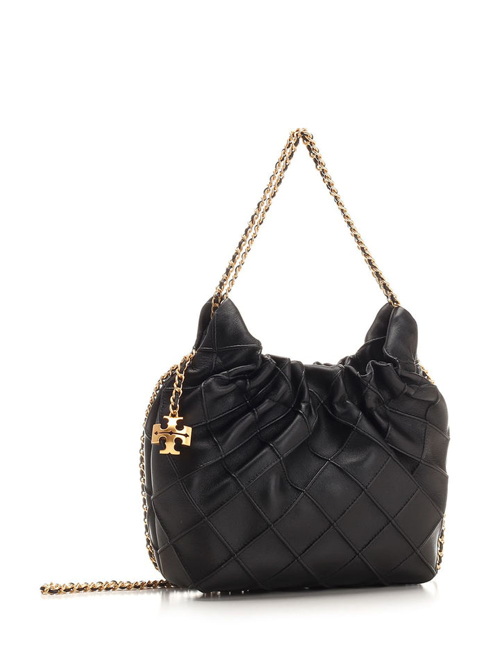Tory Burch Fleming Drawstring Bag Handbags - Nero | ff55618eb490d04477092033515490c5e4f6f18c