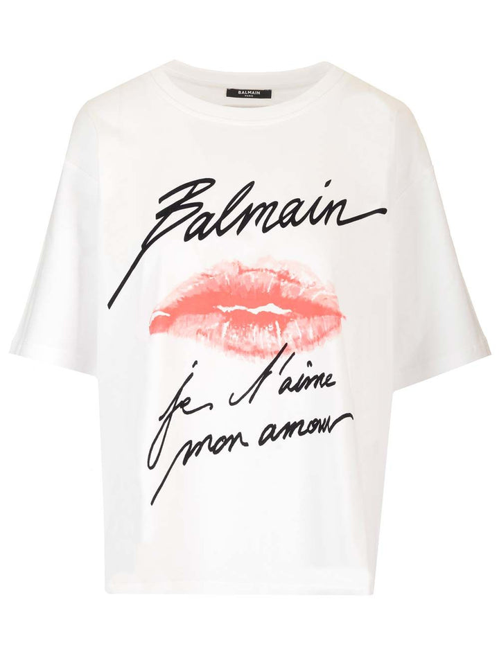 Balmain Je T T-Shirt - Bianco | fe96bf5784ea438fcb986d3ac962cc5a412daec5