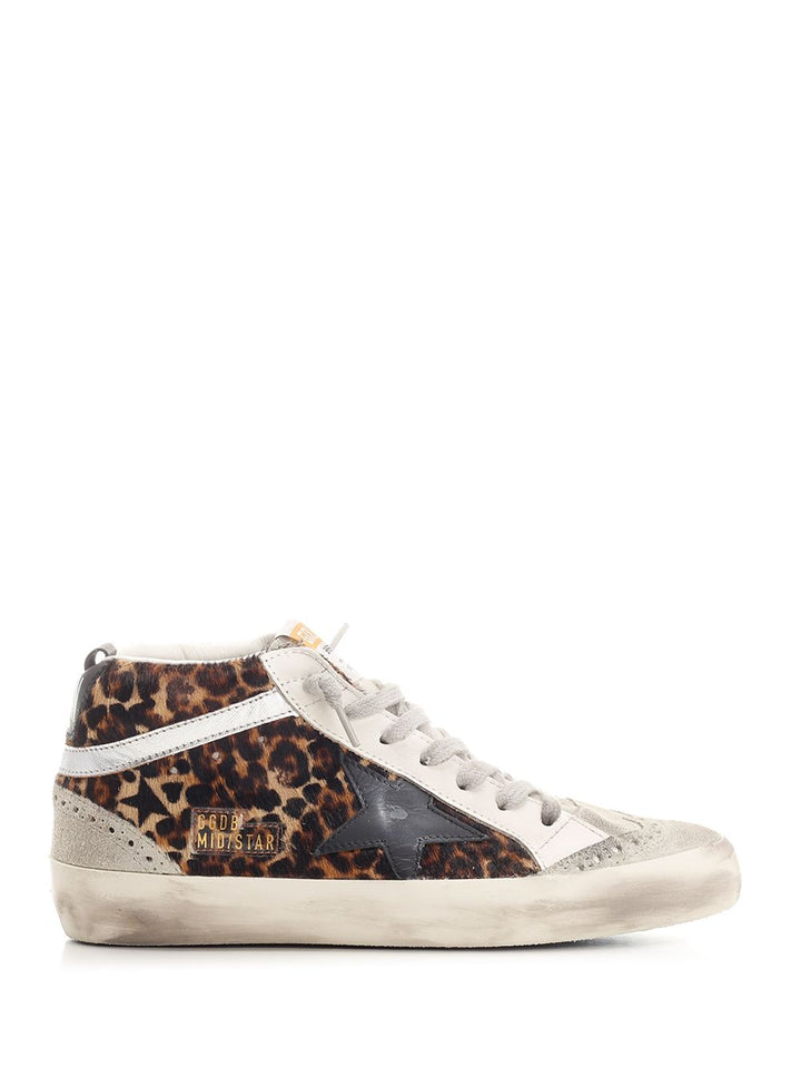 Golden Goose Deluxe Brand Mid Star Sneakers - Animalier | ebc16135ac035f19d1e62b05f7b285a6a7a52f6e