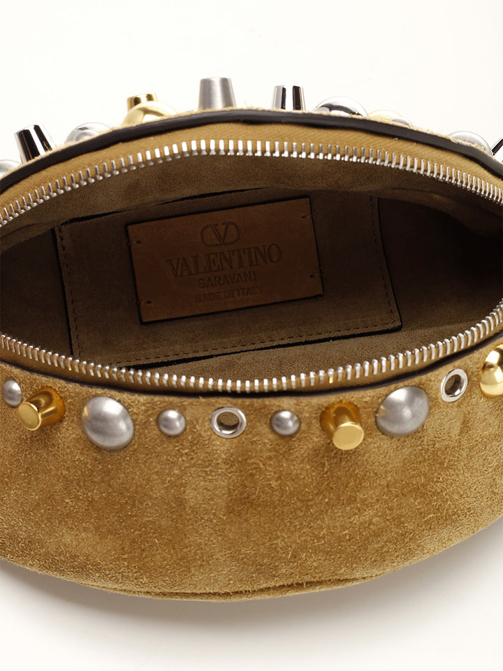 Valentino Garavani Nellcote Bum Bag In Suede Belt Bags - Marrone | 9007a9c98e78faceb5a915c87642f09dff7a2be8