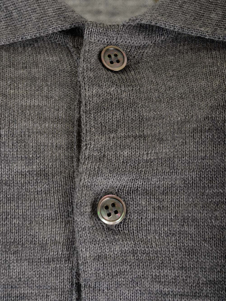 Comme Des Garcons Play Wool Polo Shirt Knitwear - Grey | 5a46279f2a18d516da8d78fd5d243a6b8b16ca8f