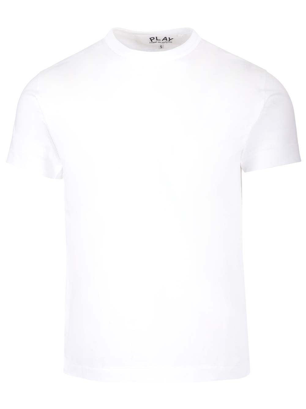 Comme Des Garcons Play Back Heart T-Shirt - Bianco | 5db710f444d7c51a48e67af0188c4a35a7e998ab