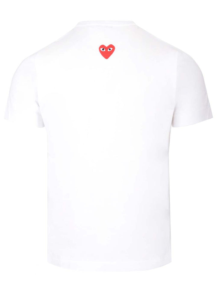 Comme Des Garcons Play Back Heart T-Shirt - Bianco | 58c173e46f60df5a5a7128e00cfe9d59eb6562c9