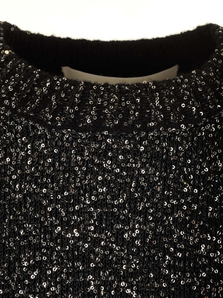 Golden Goose Deluxe Brand Sparkling Sweater Sweatshirts - Nero | cac890ff488511a6ce11dc670c3a30d08394ed12