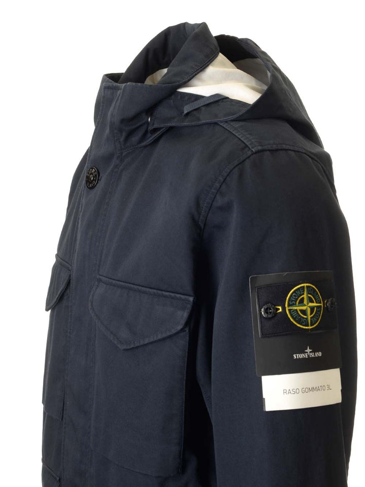 Stone Island Field Jacket Giacche - Blu | 9d184722f76db17e7c37bbb3ed6cbbab05b63d28