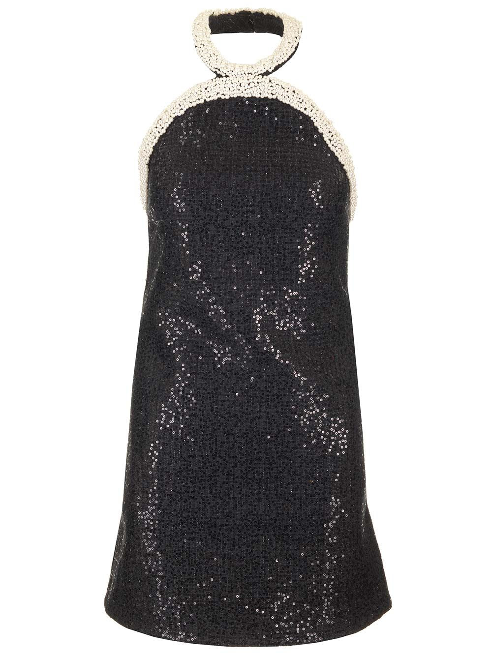 Self-Portrait Embellished Bouclè Mini Dress Abiti - Nero | f57d777586275650a8ab8768306c442669ecef4e