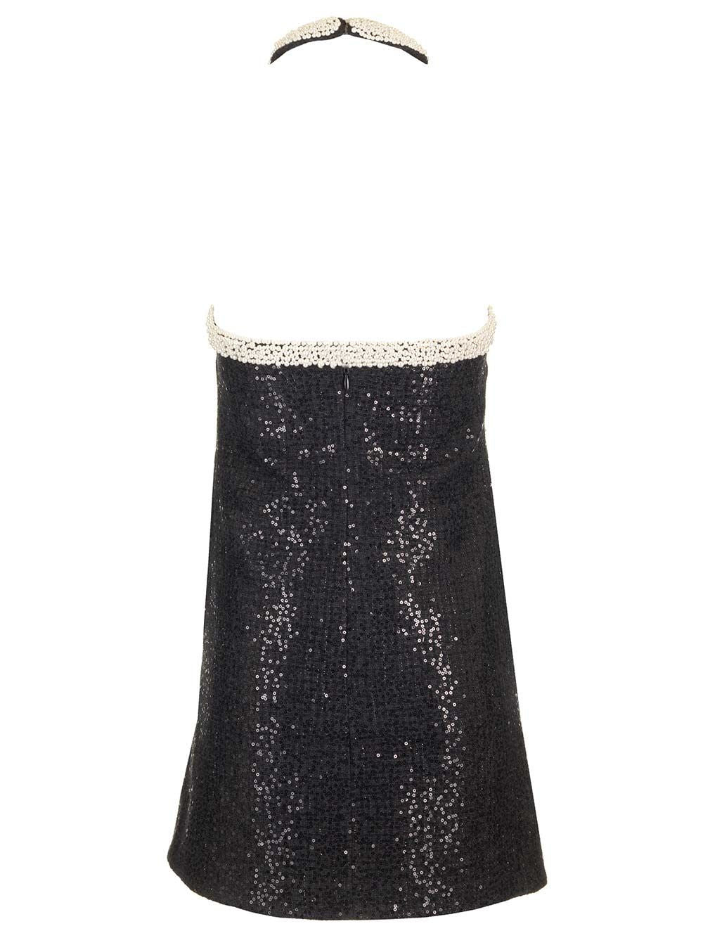 Self-Portrait Embellished Bouclè Mini Dress Abiti - Nero | c070e70c92cf62ccec518571743c80a4a057a922