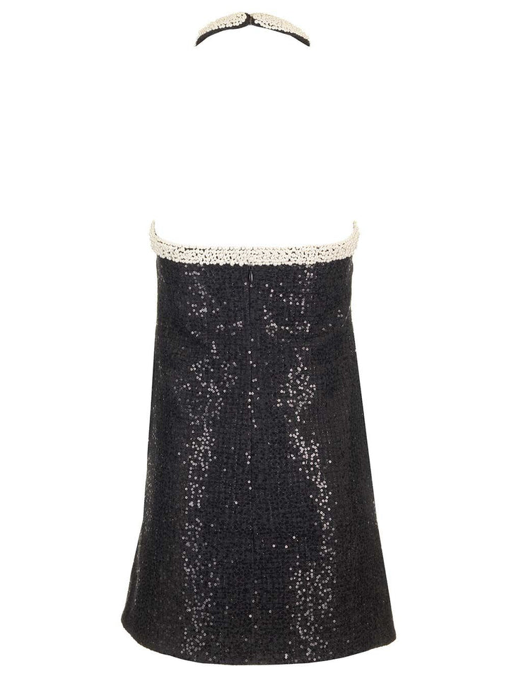 Self-Portrait Embellished Bouclè Mini Dress Abiti - Nero | c070e70c92cf62ccec518571743c80a4a057a922