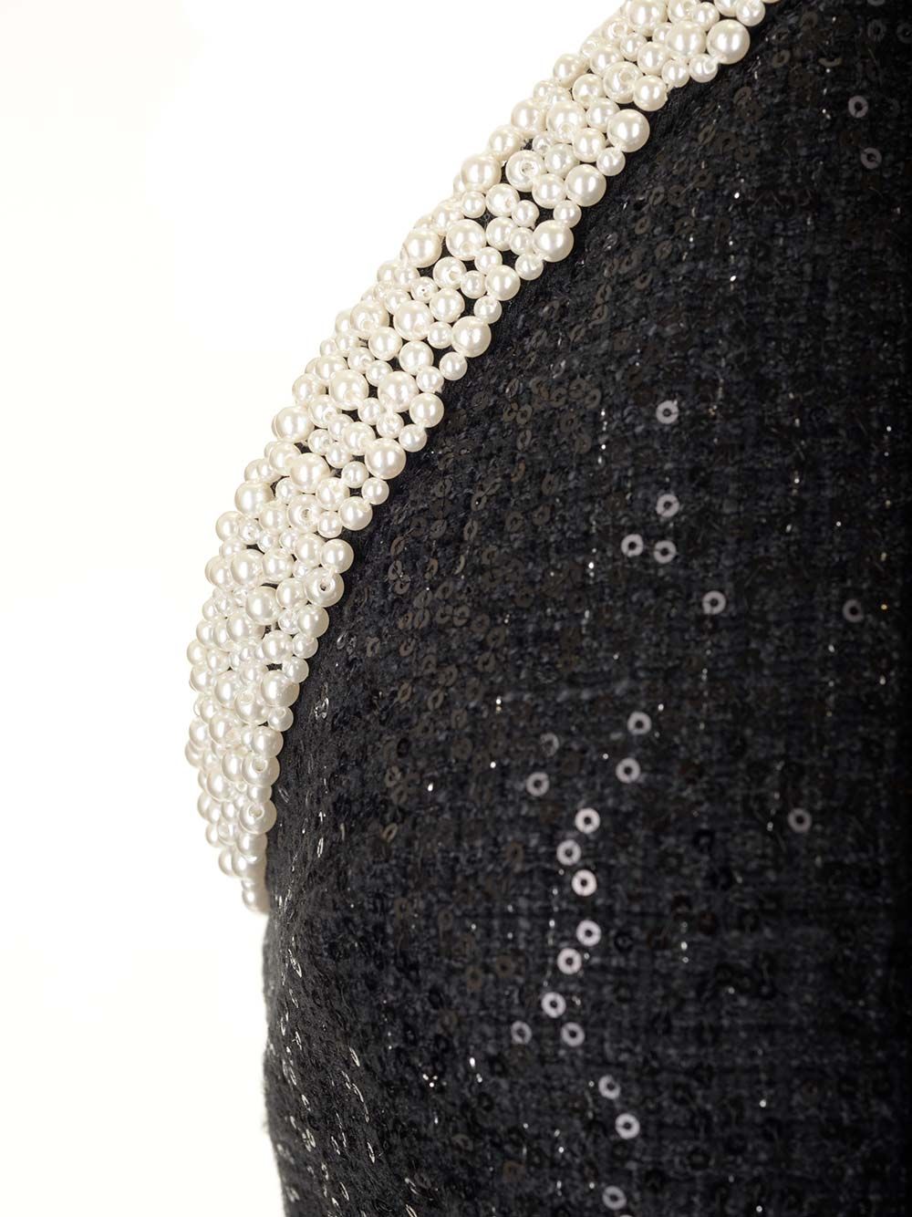 Self-Portrait Embellished Bouclè Mini Dress Abiti - Nero | 4faebb327d136272a417cdb711a335d78429511c