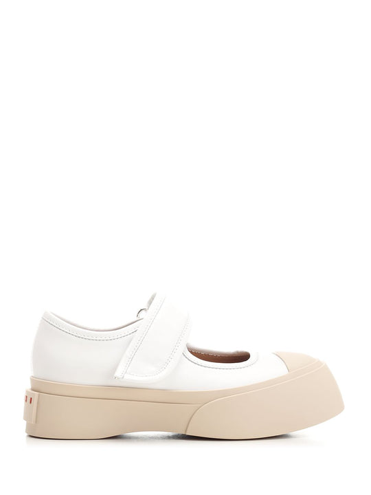 Mary Jane Sneakers Bianco