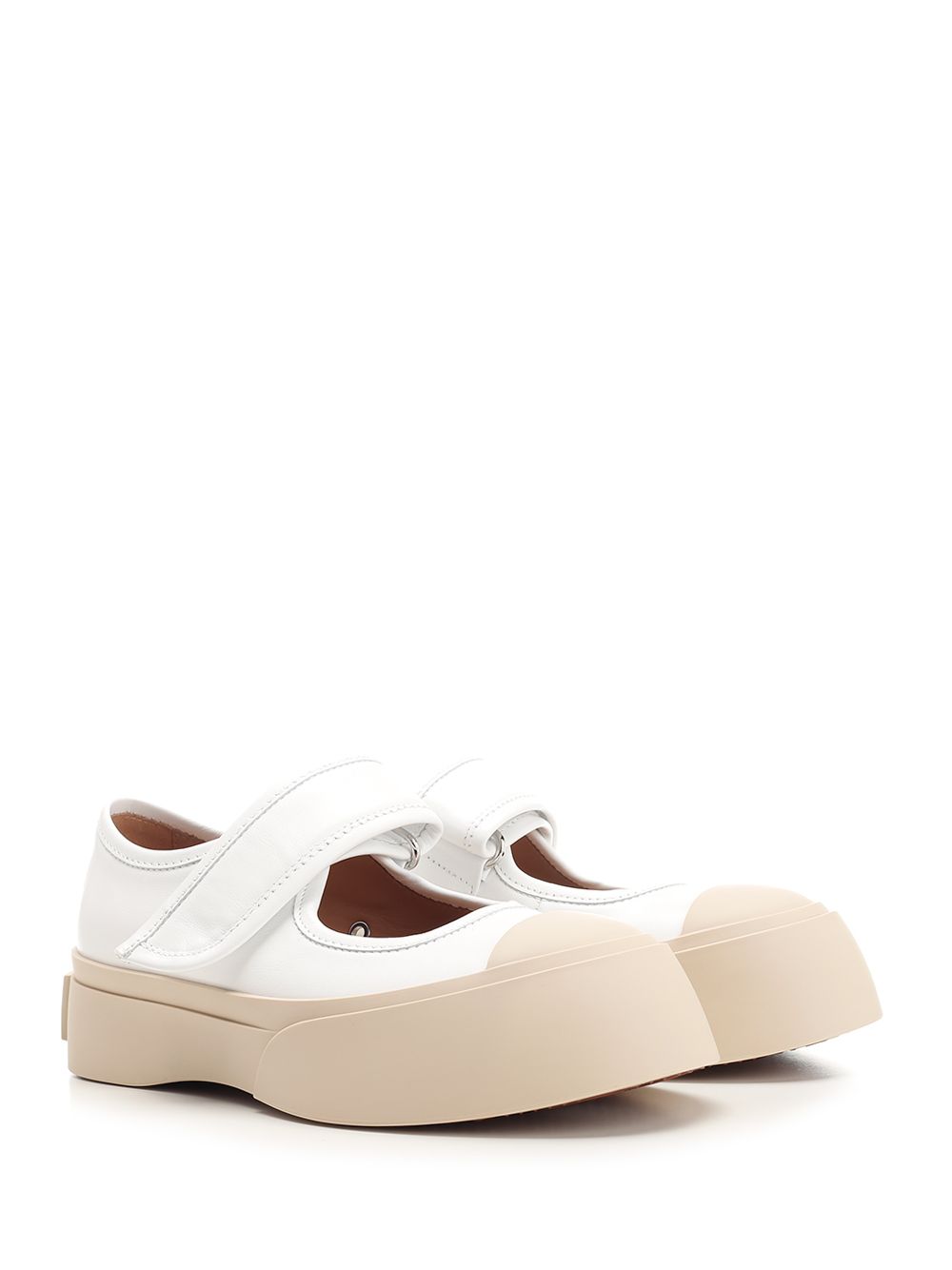 Marni Mary Jane Sneakers - Bianco | 1643960cec3931d59102709b447ec9bfa66bbf65