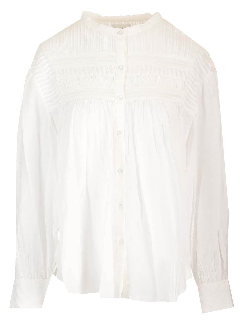 Marant Etoile Plalia Shirts - Bianco | 8f8fb1887003799c0ae0ac80e01b6a3871f4f4b6