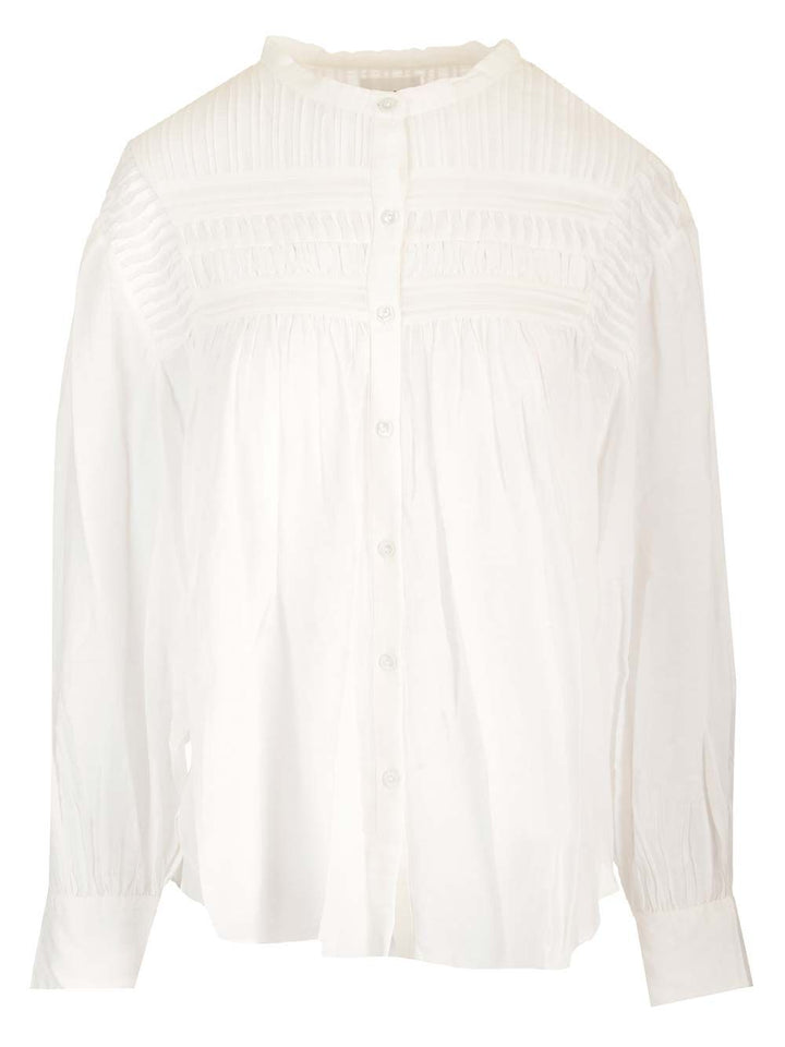 Marant Etoile Plalia Shirts - Bianco | 8f8fb1887003799c0ae0ac80e01b6a3871f4f4b6