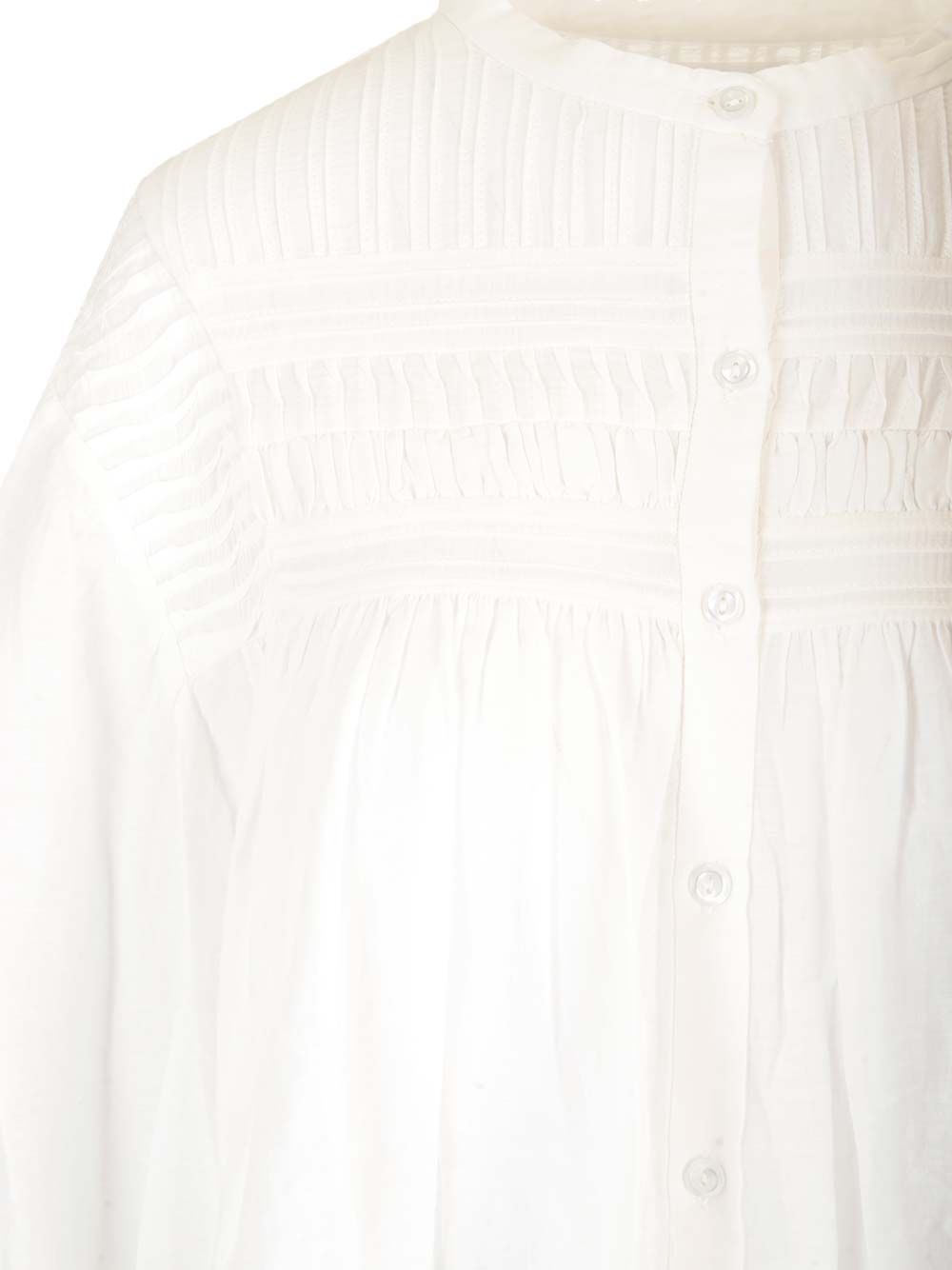 Marant Etoile Plalia Shirts - Bianco | 552ac3051944f4dd924ece13dba128c65b5a52b1