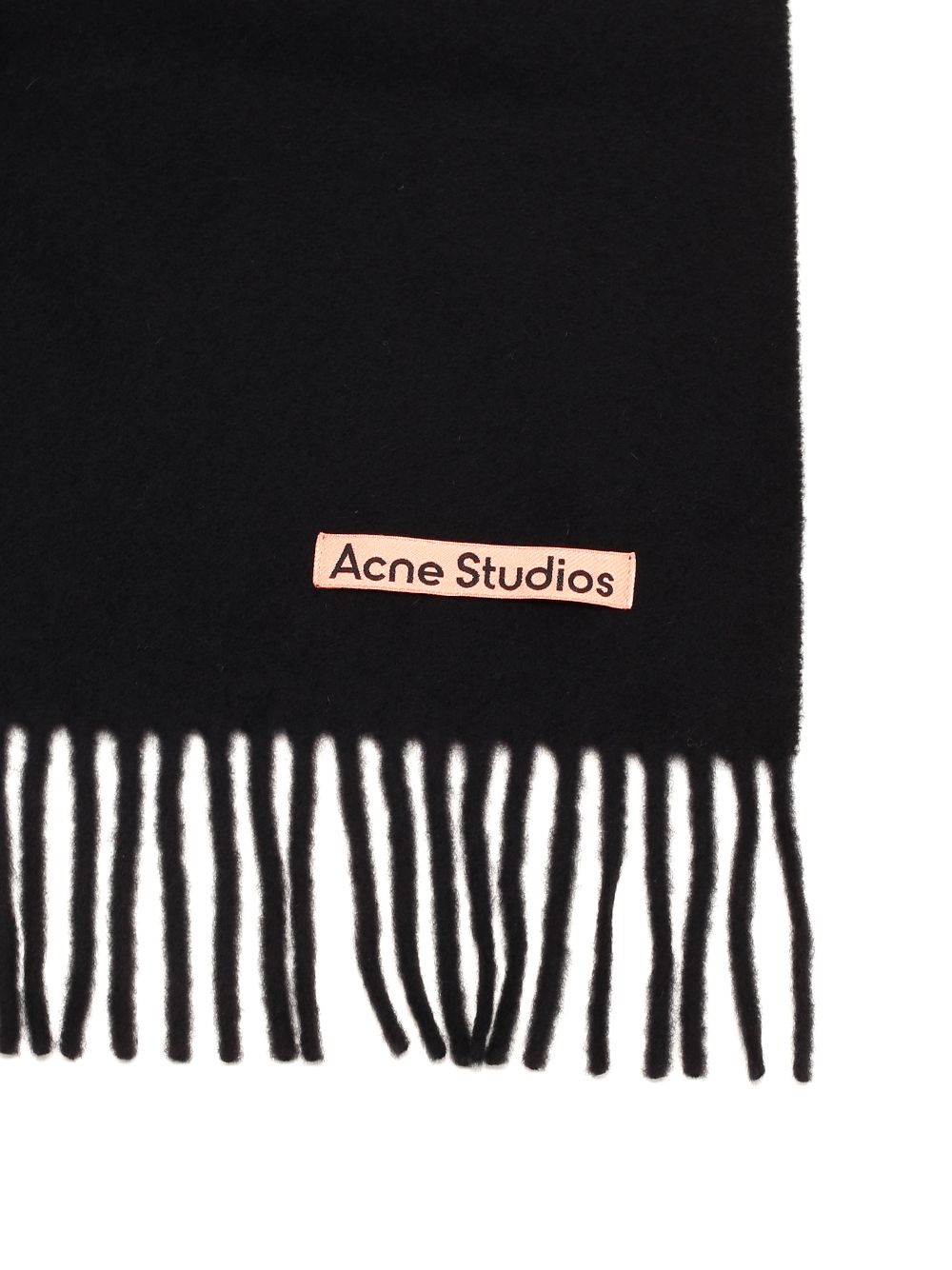 Acne Studios Wool Scarf Scarves And Foulards - Nero | 69ab9d0feeeaa90d0b83032a3a631cdca7bfe599