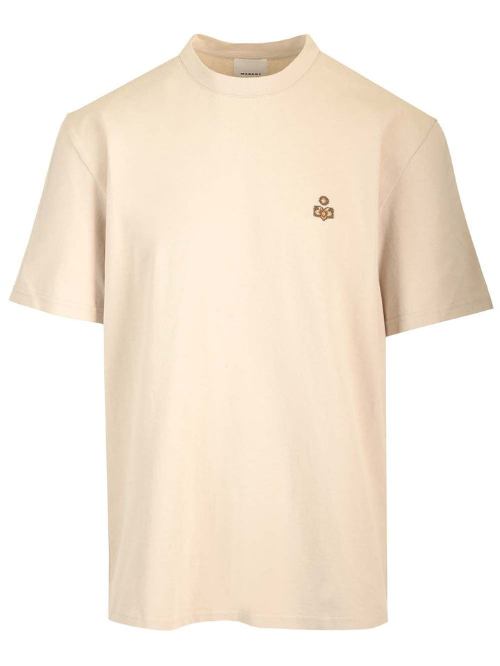 Marant Hugo T-Shirt - Beige | 400705cf9a0de0320d5ad2750af83b3656449374