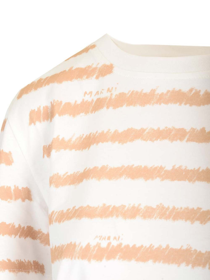 Marni Printed T-Shirt - Bianco | 2c3c30c28a938bd974d00157405d745b35724a45