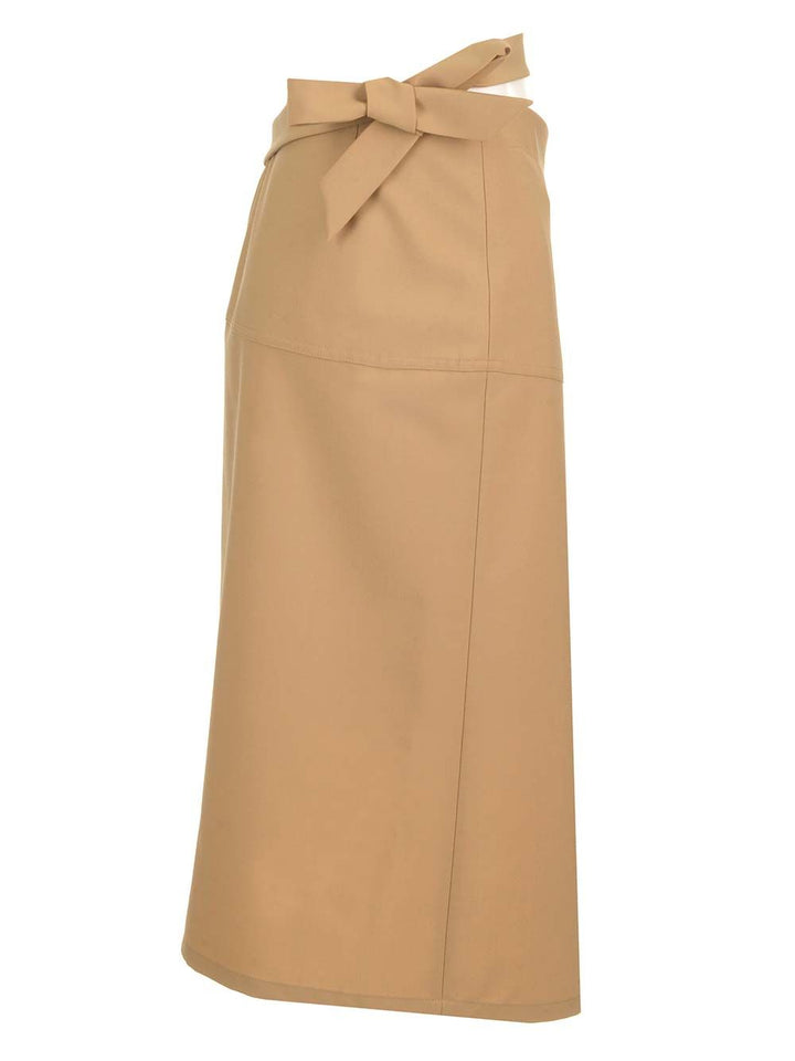 Marni Wrap Skirt Gonne - Beige | a735ccd910e4c9345de4103fae0fd2c565ef641a