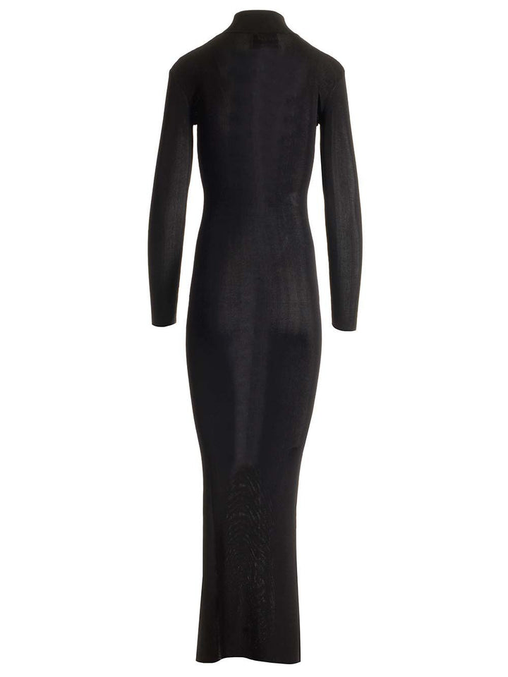 Self Portrait Residency Knitted Maxi Dress Abiti - Nero | dadb11d3d073325f0d4a5cf44f27a31b43fbce14