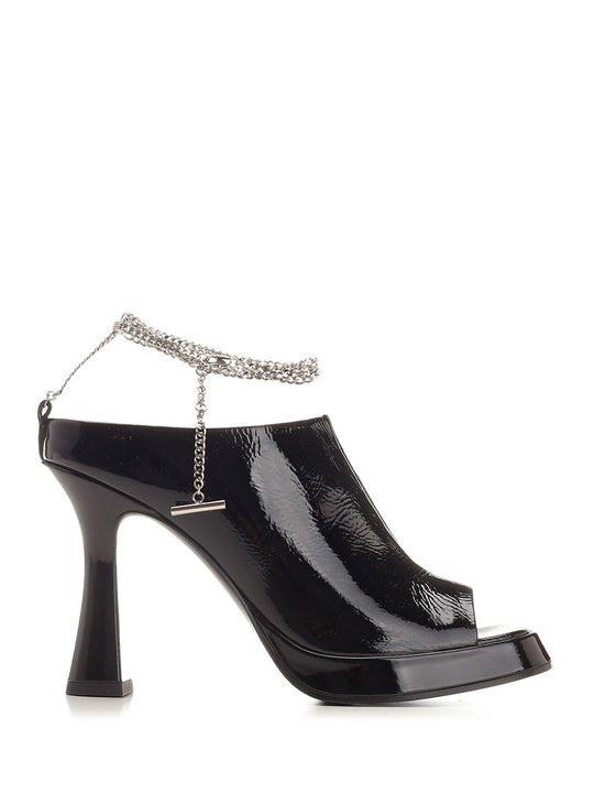 Ankle Chain Strap Sandali Nero
