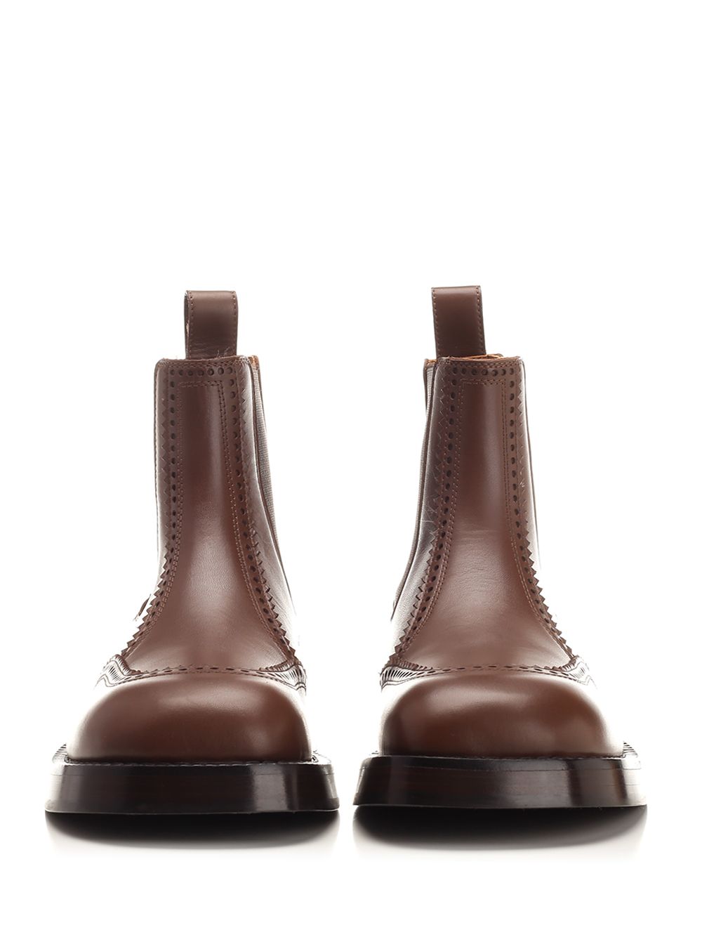 Mcqueen Chelsea Brogue Boots - Marrone | 1e25c1ab607cfa6e0c8735872c4a61360b4fc049