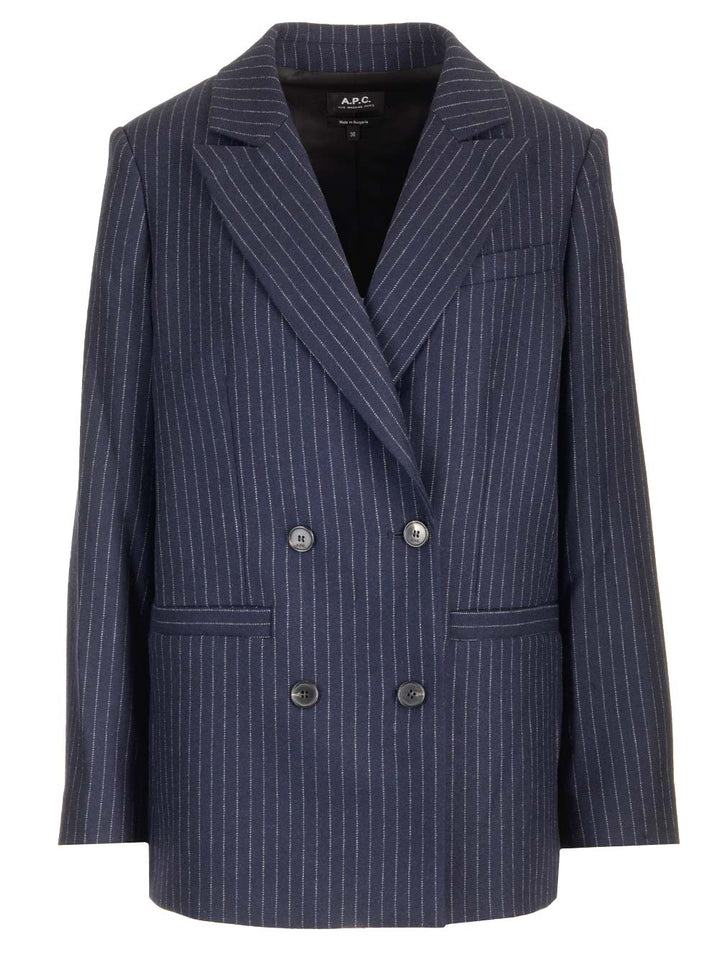 A.P.C. Double-Breasted Blazer Giacche - Blu | e03e15369ebdf2ca7b1b045246d974f4c2e60234