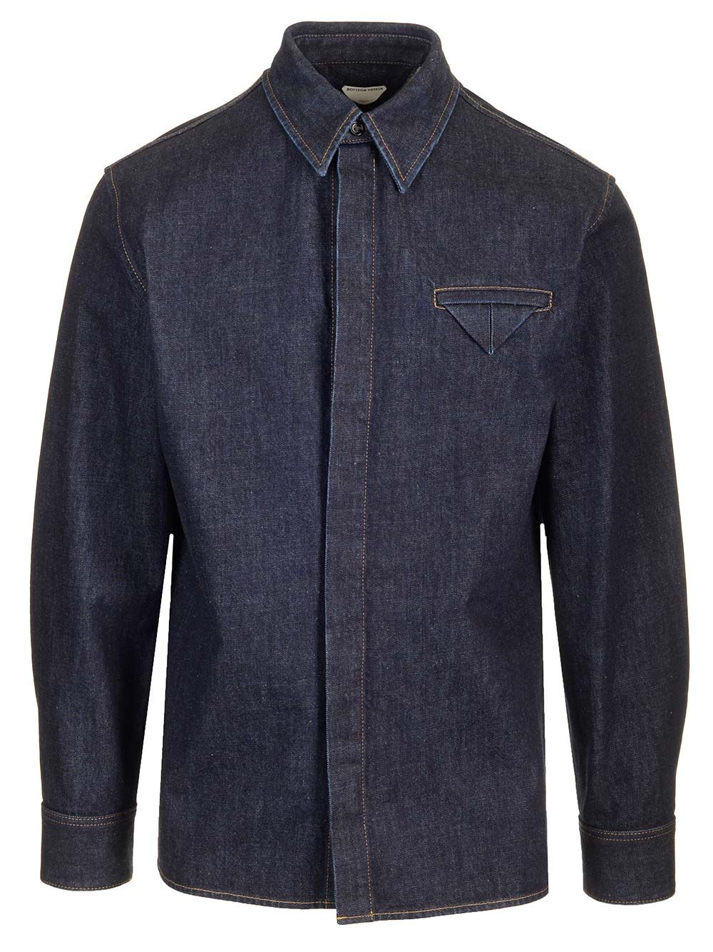 Bottega Veneta Denim Shirt Shirts - Blu | dbaabdd97b3dd6d1cd0572d6c2cc246df1b1c3ea