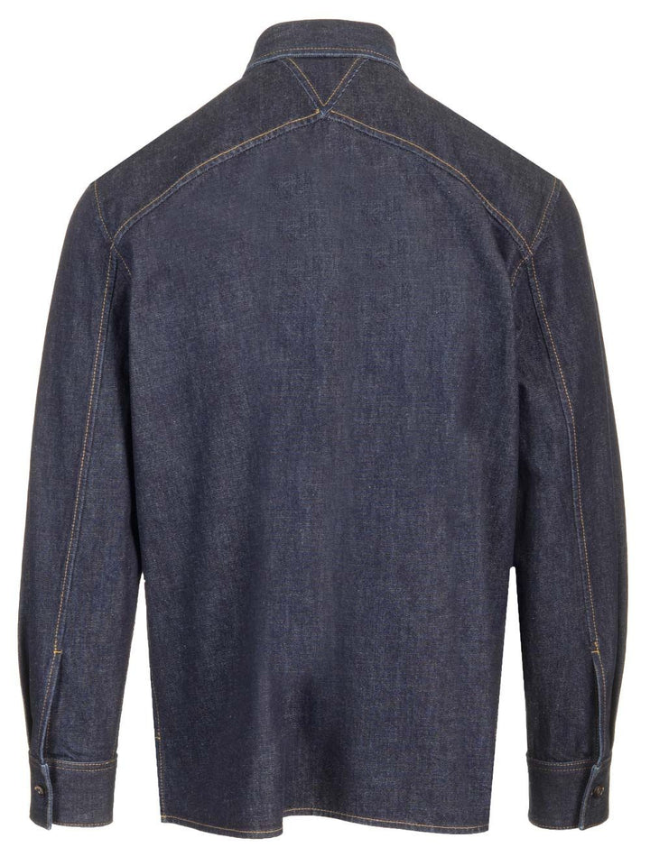 Bottega Veneta Denim Shirt Shirts - Blu | 80a0ddb1f1537091b3b06e238d2e6d45f623afe0