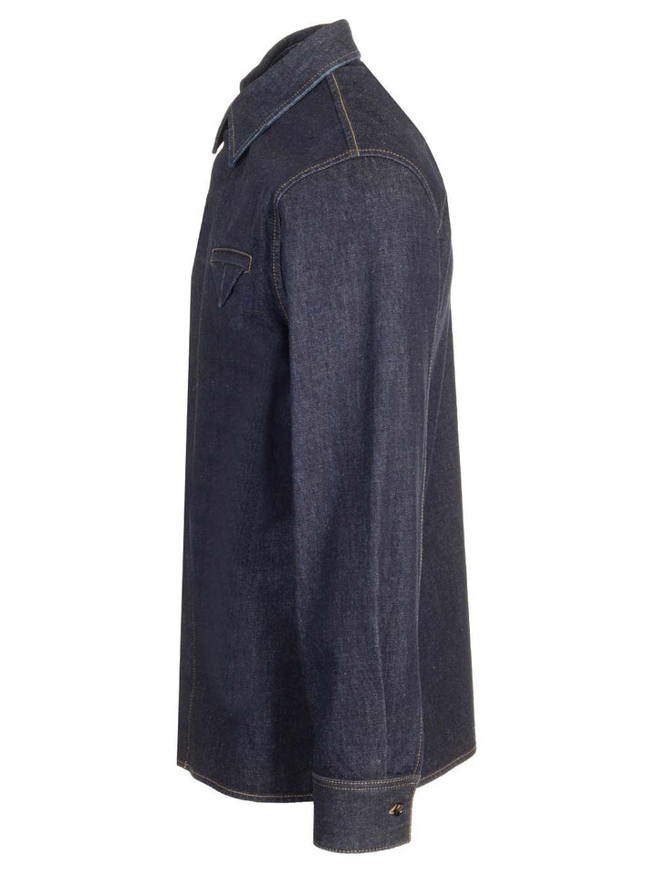 Bottega Veneta Denim Shirt Shirts - Blu | fde05f517c7d0cb64d9d4e21da54dcf6640756a4