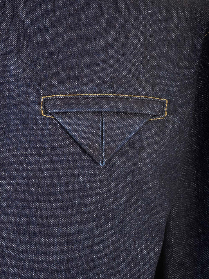 Bottega Veneta Denim Shirt Shirts - Blu | 94763b516906ab3665a5b37e494ccf699826fe25