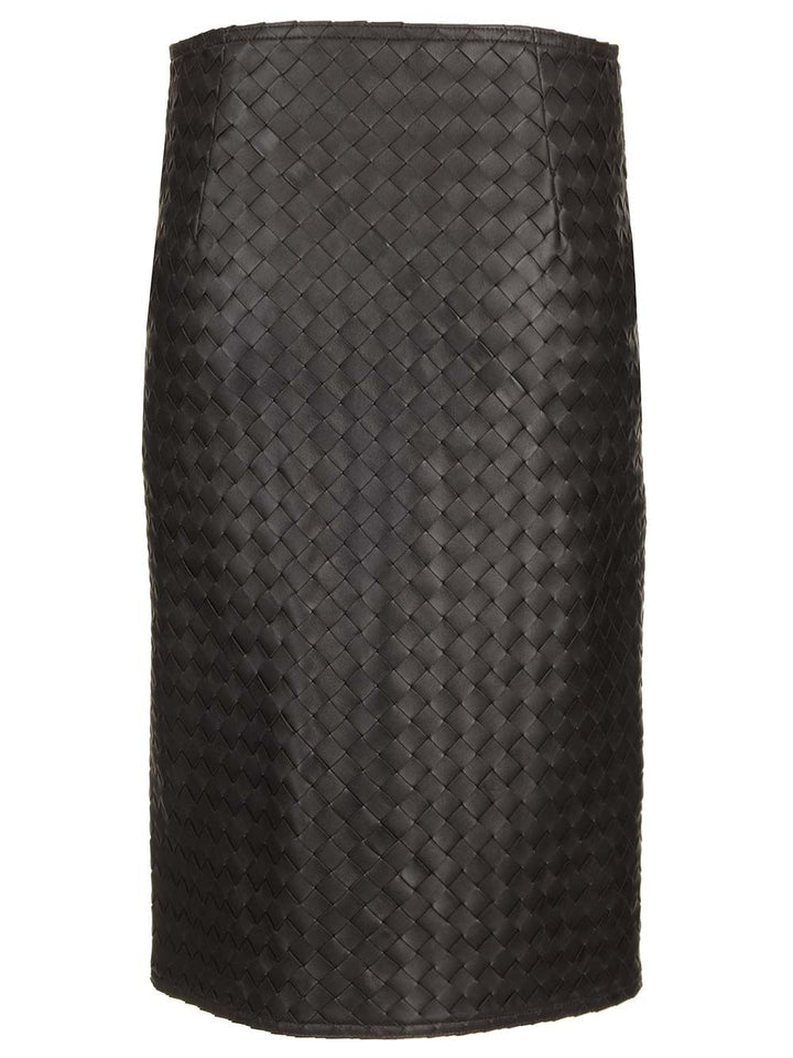 Bottega Veneta Leather Pencil Skirt Gonne - Marrone | 94451014fda7bcb44c5a24e017feecd1a6c1725b
