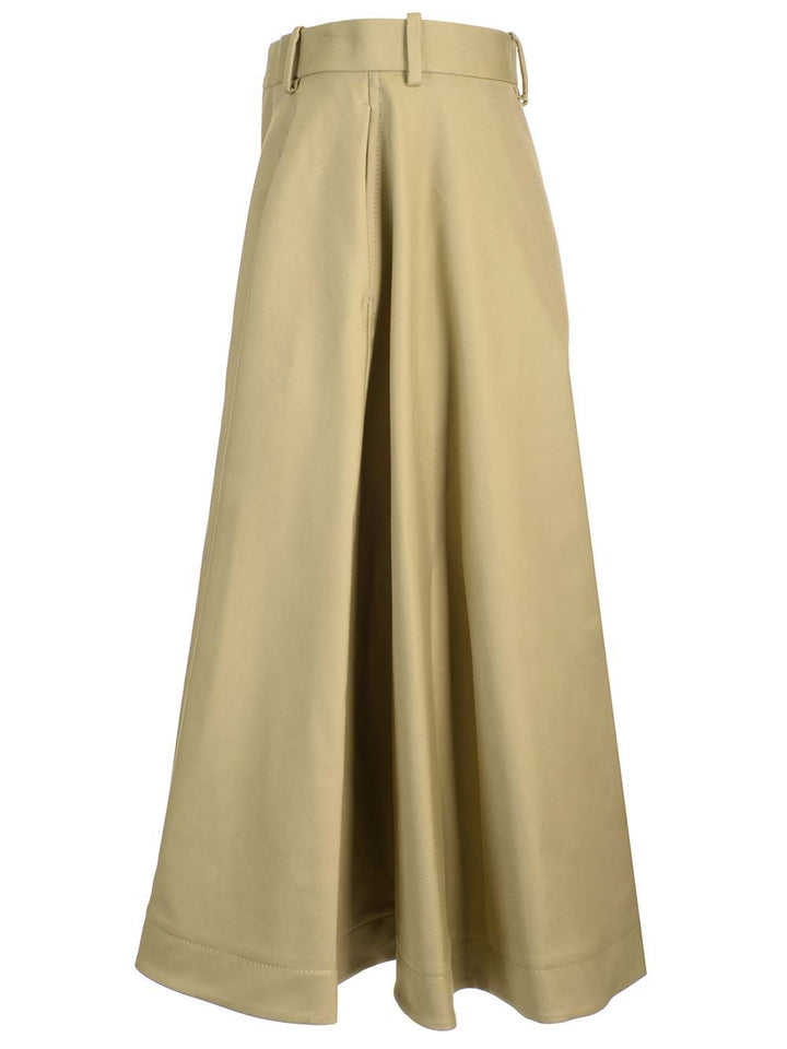 Bottega Veneta Wide Skirt With Ruffles Gonne - Beige | c277627094ebc9d643d4fdaa25a7ec182a6fb7fe