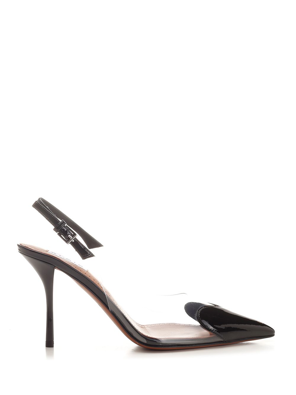 AlaÏA Le Cœur Patent Leather Slingback Decollete - Nero | 8e7edd9349202c29b07c376135a6cf9fdbf71559