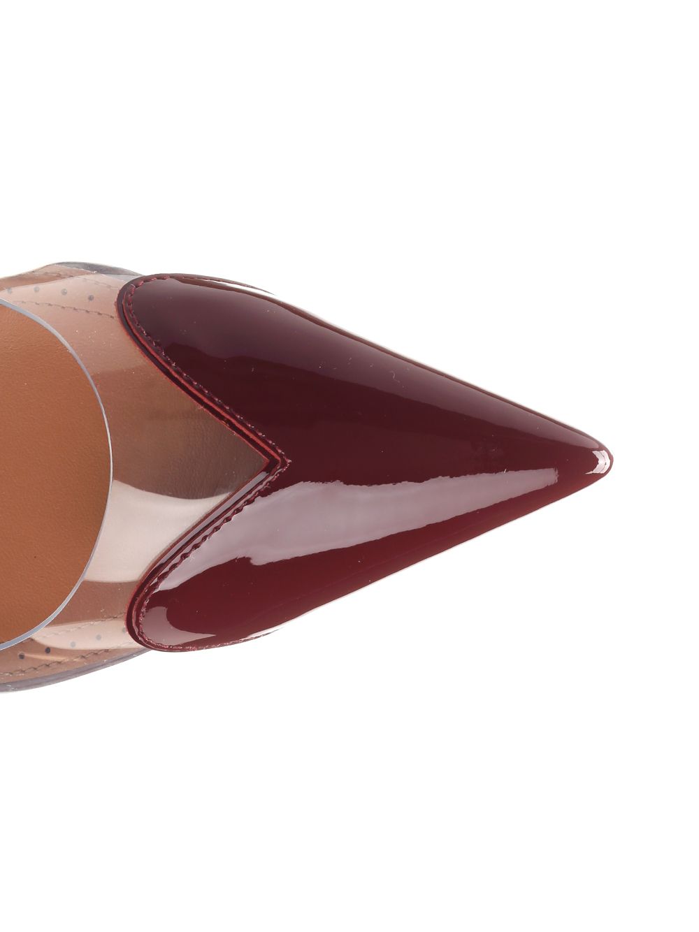 AlaÏA Le Cœur Patent Leather Slingback Decollete - Bordeaux | caf462336017d13c80b4b5d99203833779f189b2