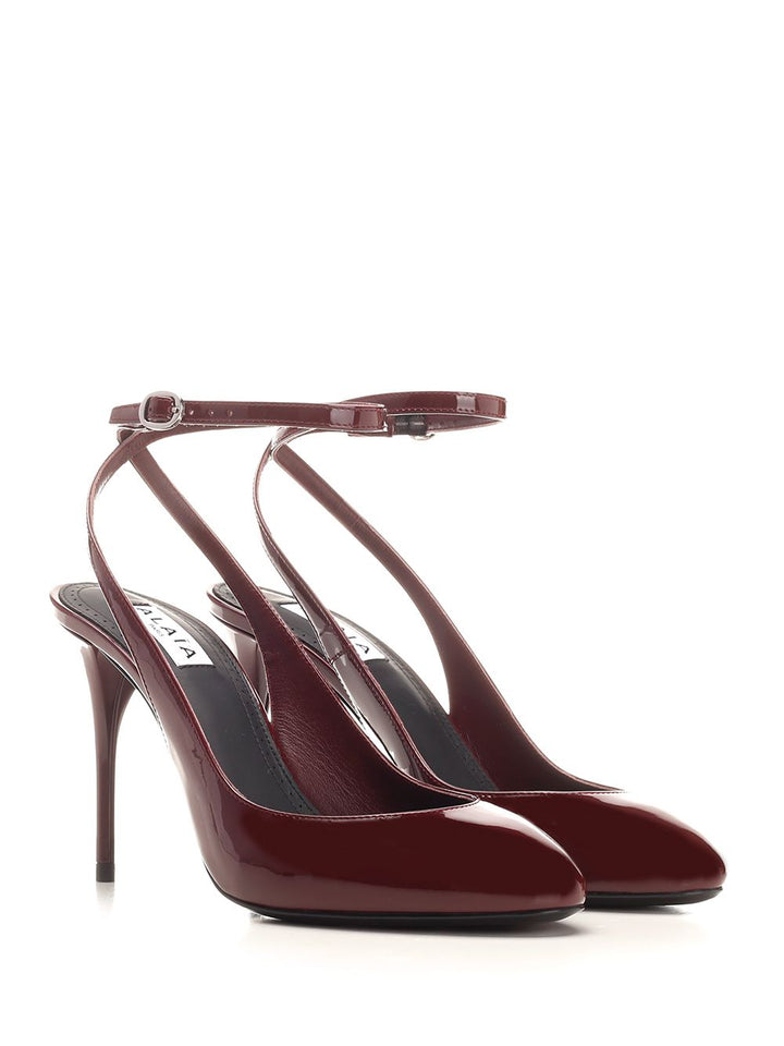 AlaÏA Rounded Toe Sling Back Decollete - Bordeaux | cec007ca50f5583fd0be7b749ccd3739dde19620