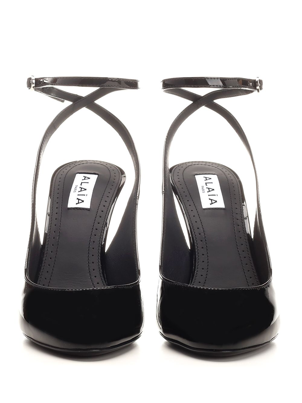 AlaÏA Rounded Toe Sling Back Decollete - Nero | 0cdd42e4aeaf3216f39c73128ebb8061ff5f8da2