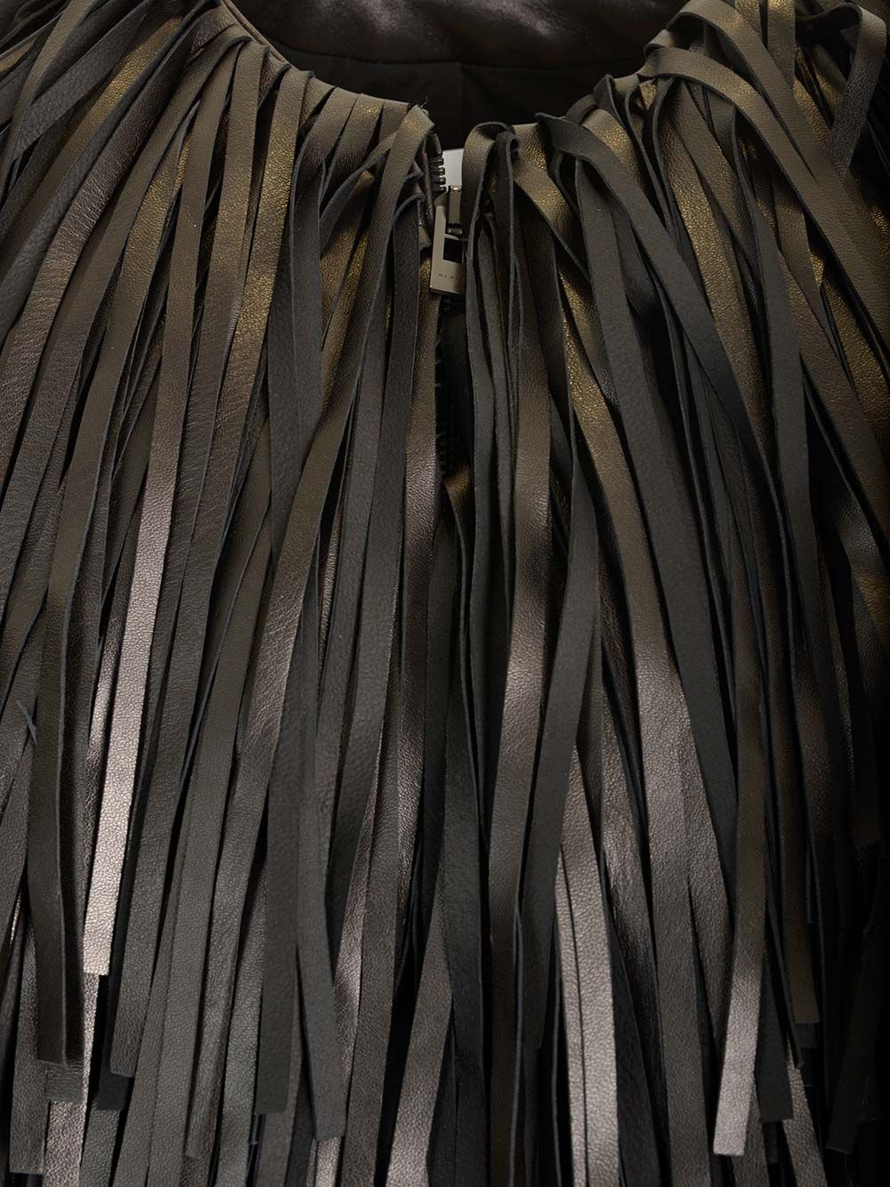 AlaÏA Fringed Bomber Jacket Giacche - Nero | 5f4b04db65beaea6b04c011eba075799555b71c0