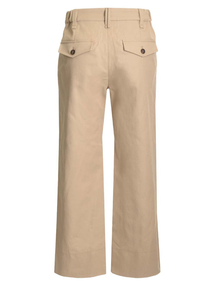 Brunello Cucinelli Straight Leg Trousers - Beige | 561d681178f96e4b2cc909018a3612e4e03147b2