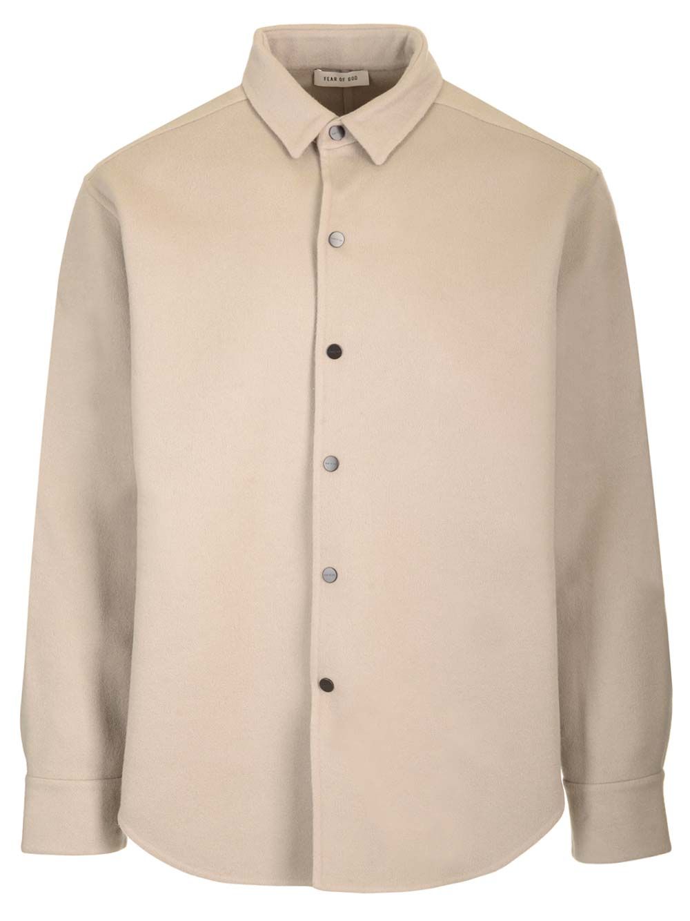 Fear Of God Wool And Cashmere Overshirt Giacche - Beige | a4012e8276d9158455f7faf38cf6d7feacd3e8aa